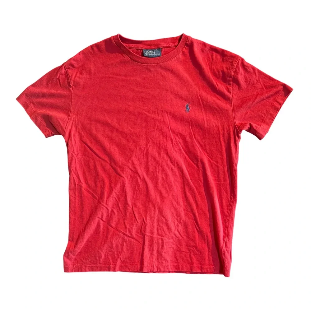 Polo Ralph Lauren Classic T-Shirt Mens Small Red Short Sleeve Pony Logo